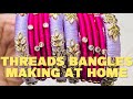 Thread bangles making at home || Thread bangles at home || Thread bangles