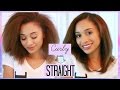 Straightening My Curly Hair! Tips + Advice