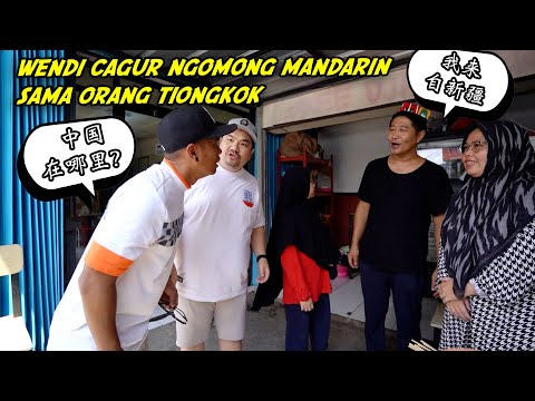 WENDI CAGUR NGOBROL BAHASA MANDARIN SAMA PENJUAL CHINESE FOOD ASLI TIONGKOK