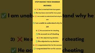 Fix Your Grammar with These Simple Corrections Stop Making These English Mistakes Learn english.