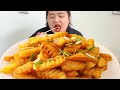 火爆街头的小吃狼牙土豆,丹丹花三块钱做一大盆,馋到你流口水!【胖手手丹丹】