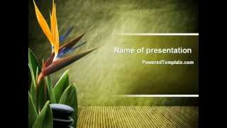 Exotic Flower PowerPoint Template by PoweredTemplate.com