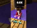 JJ's Sister Slow Motion #shorts #minecraft #animation