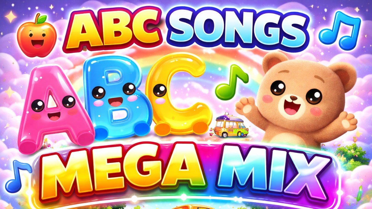 ABC Songs Mega Mix | A to Z Alphabet & Nursery Rhymes for Toddlers ...