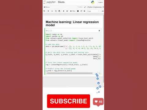 Simple Linear Regression Model in Python with scikit-learn - YouTube