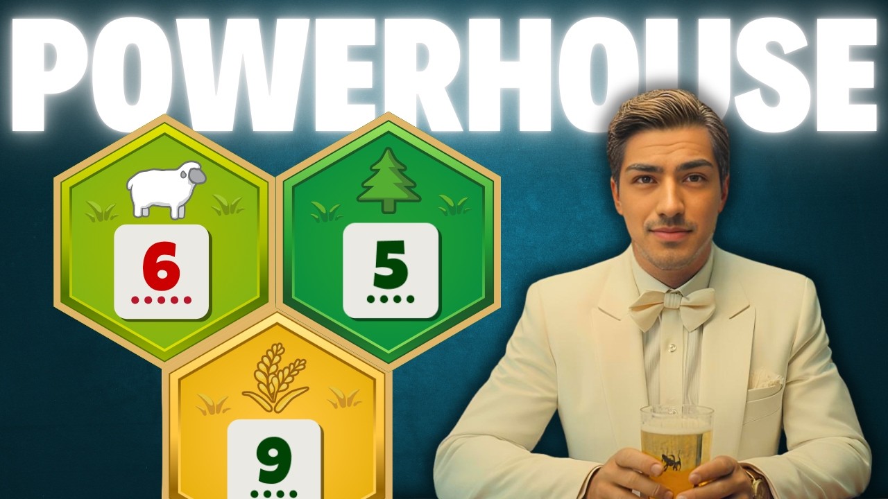 Чем больше производства, тем больше побед в Catan 1 на 1.