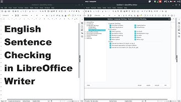 English sentence checking in LibreOffice Writer
