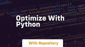 optimize with python