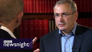 Mikhail Khodorkovsky (** IN RUSSIAN **) full interview on Putin, Russia, elections - BBC Newsnight