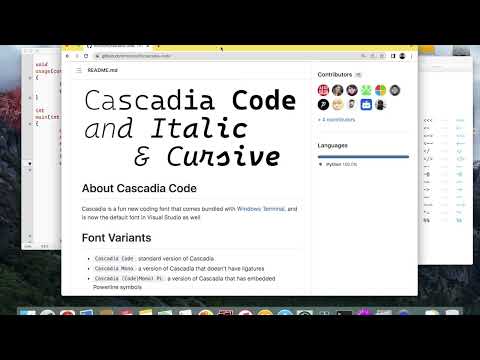 Cascadia Code VS Cascadia Mono