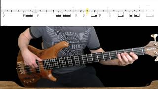 The Jackson 5 - I Want You Back Bass Cover with Playalong Tabs in Video