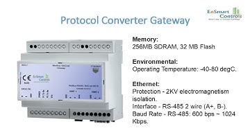 EnSmart Controls - ModBus/BACnet Protocol Converter.