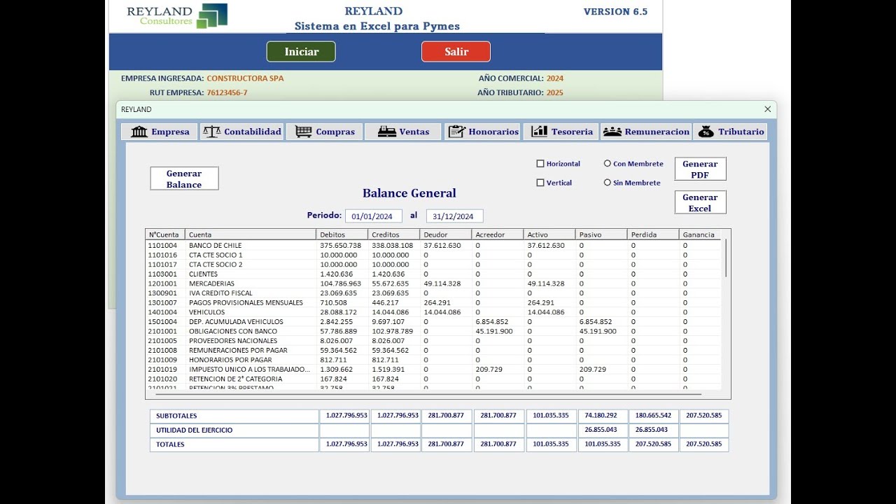 Propuesta Formulario 29 y su contabilizacion (Sistema contable en Excel Reyland V6.6)