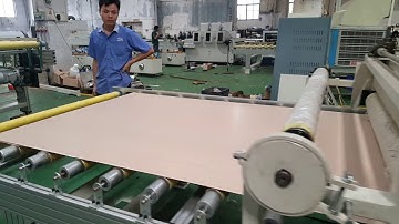 PUR laminating machine for with auto pusher and collector