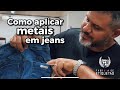 Aplicação descomplicada de metais com pinos perfurantes em jeans - Fábrika de Etiquetas