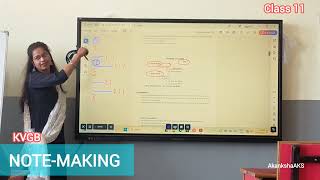 NOTE-MAKING|ENGLISH|CLASS 11|KVGB|SMART BOARD|AKANKSHAAKS #CLASS11 #kvgb #NOTEMAKING #cbse #english
