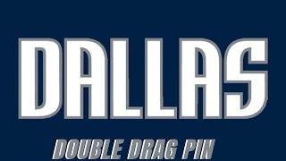Dallas Mavericks Double Drag Pin