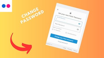 how to change password on flickr