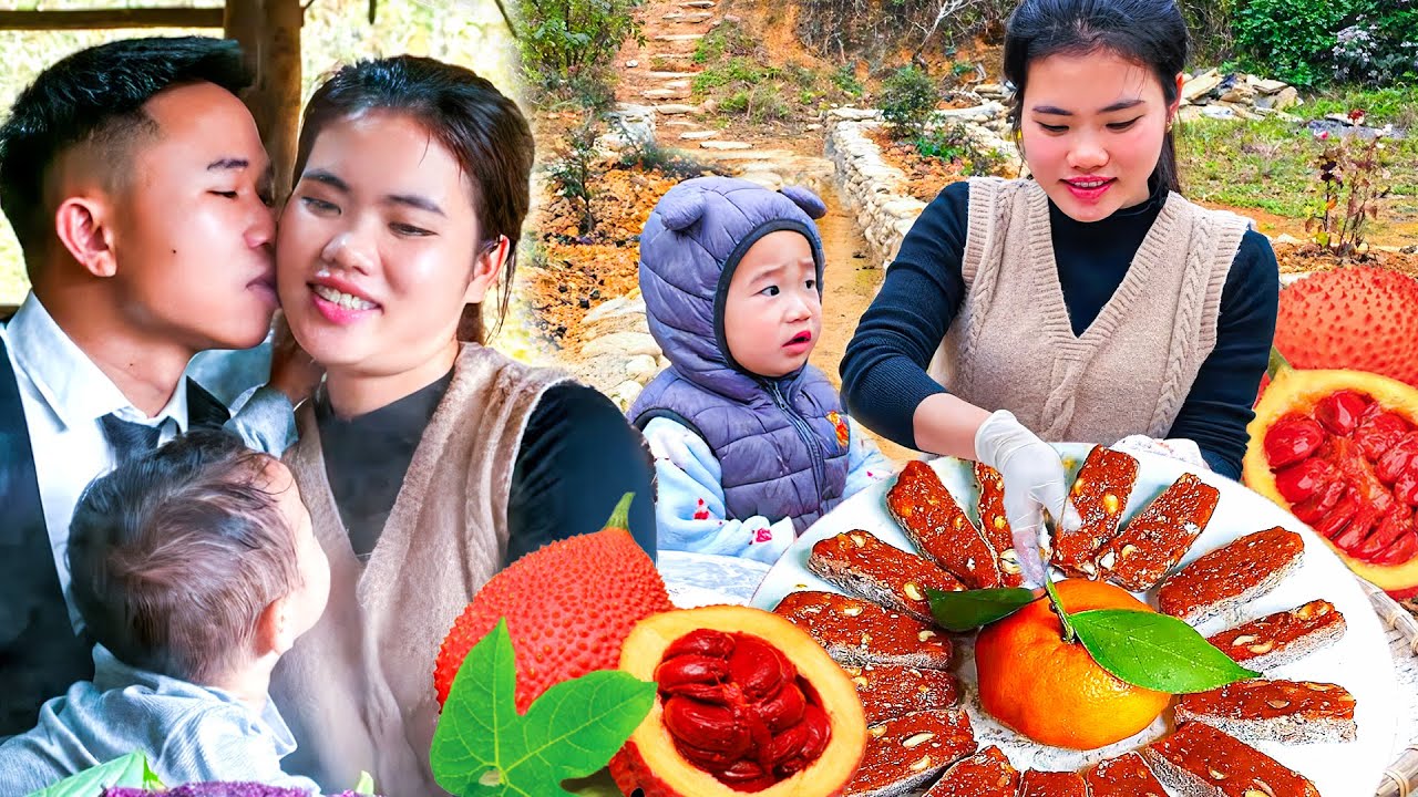 Making Che Lam from Gac Fruit with My Son – A Classic Vietnamese Snack Full of Flavor
