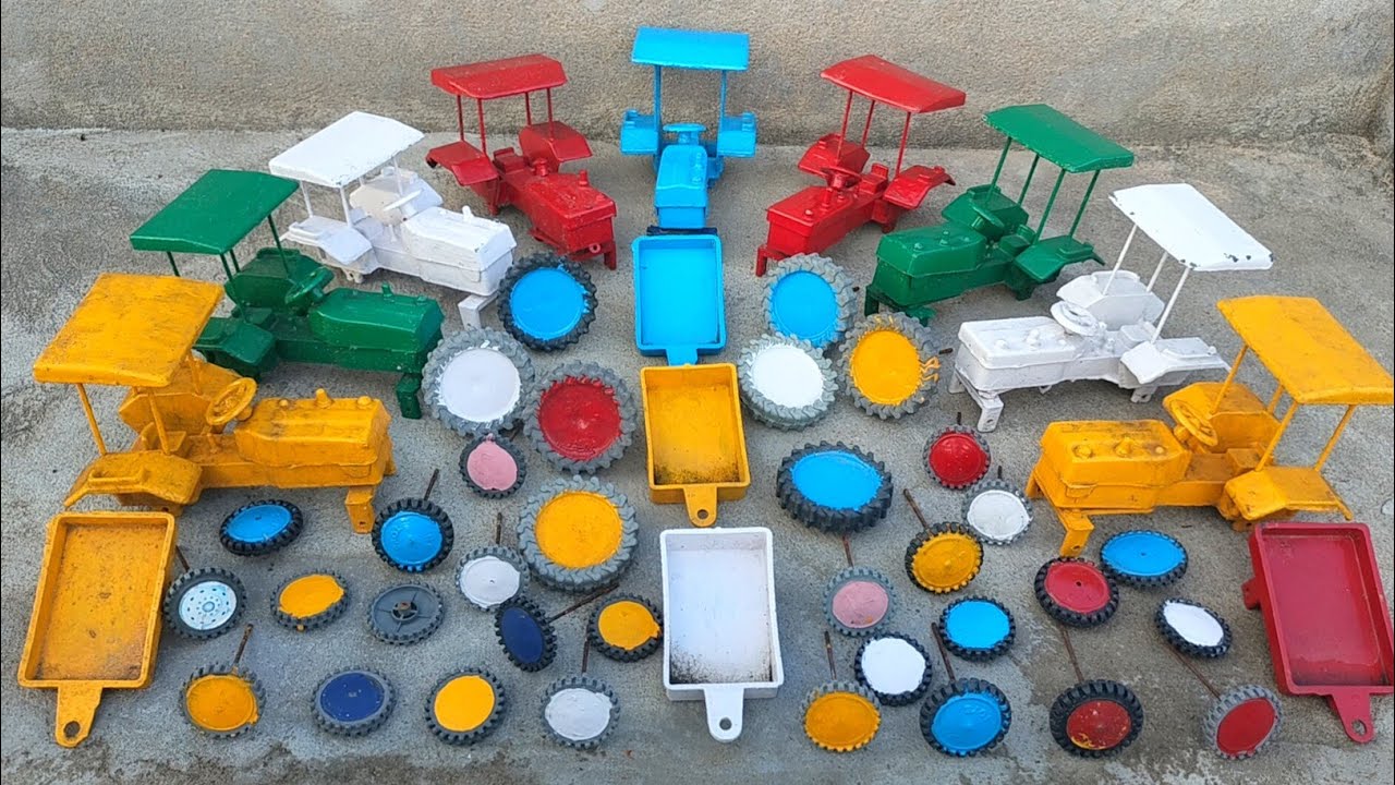 Diy model Swaraj Tractor top fitting and moving tractor video Sivabala Toys 