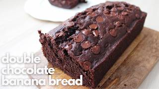 The Best Double Chocolate Banana Bread | Super Moist & Easy Recipe