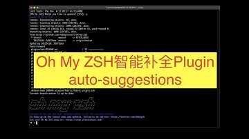 oh-my-zsh好用的plugin介绍：Git，auto-suggestions