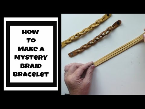 8 Pack Mystery Braid Leather Bracelet, Metallic Leather DIY Tricky Braid  Bracelets | Michaels