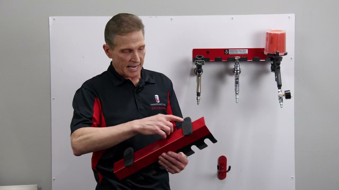 ITT Automotive Spray Gun Holders For the Booth & Mixing Room YouTube