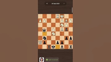 Chess.com 26 September Daily puzzle #chessforfun #shorts #chesstricks #rookiechess #shorts2023