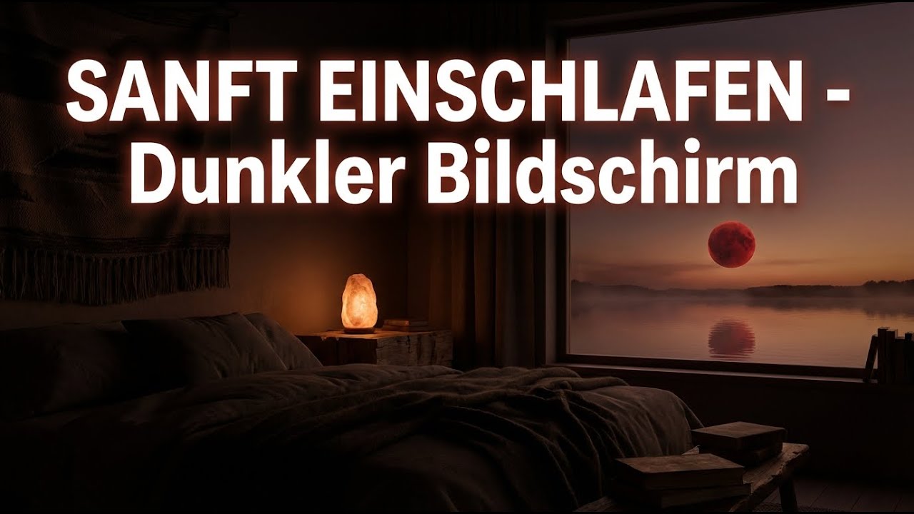 Tiefschlaf Hypnose: Stiller Hafen der Nacht (8D Audio & Dunkler Bildschirm)