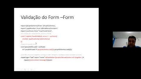 React - Validando Formulário com Yup e Hooks