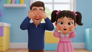 Peekaboo Song with Dad 👨👧 | Fun Interactive Kids Song | Playful Nursery Rhyme