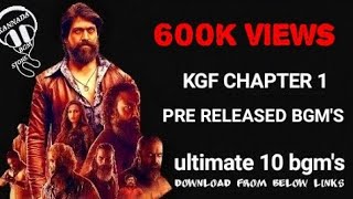 KGF  bgm CHAPTER 1 | KANNADA | PRE RELEAS BACKGROUND MUSIC'S |YASH | PRASHNTH NEEL |RAVI BASRURU chords