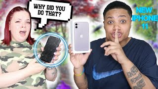 BREAKING Girlfriends Phone, Then Surprising Her With iPhone 11