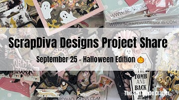 **✨ Halloween Project Share | Scrap Diva Designs New Dies 🎃👻 @ScrapDiva29 