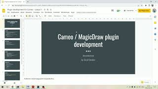 MagicDraw Plugin Development - Lesson 1 - Introduction