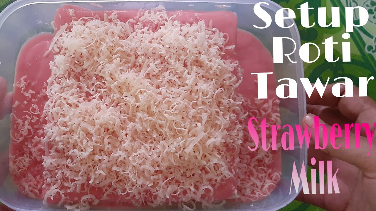 Setup Roti Tawar Strawberry Milk - YouTube