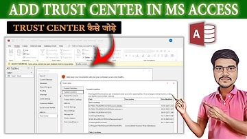 How to Add Trust Center In MS Access Database | Jai Info | Access Content Warning Hindi