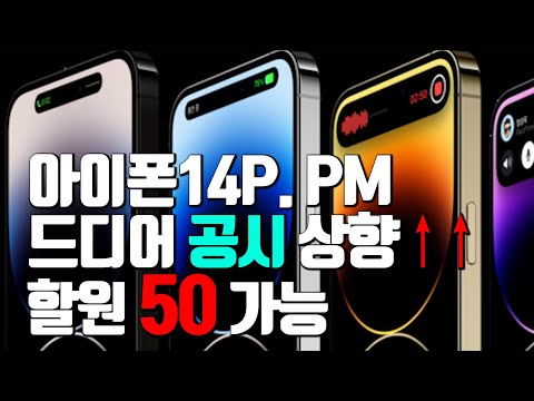   아이폰14P PM 드디어 공시지원금 상향 되었습니다 할부원금 50만원에 구입 가능하다고 합니다 존버는 승리한다