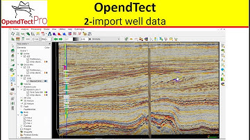 2-OpendTect: import well data