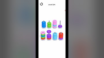 Hoop Stack Level 324 WalkThrough Solution Gameplay