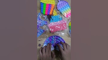 Asmr unboxing pop it part 4 || which pop it do you like the most?? #shorts #fidgets