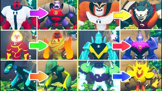 Ben 10 Power Trip All Aliens - Ben & Kevin - Co-Op Gameplay