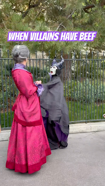 WHEN VILLAINS HAVE BEEF 💅🔥Maleficent vs Lady Tremaine — things got HEATED fast 😳 #shorts