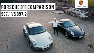 Comparison Porsche 911 997 Gen 1 vs Gen 2