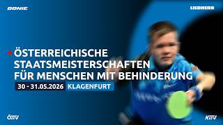 Österreichische Staatsmeisterschaften für Menschen mit Behinderung Tag 1 Stream 2