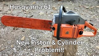 Husqvarna 61 Chainsaw - New Cylinder / Piston Replacement Problem #husqvarna #chainsaw #stihl