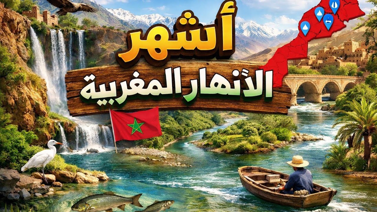 أشهر 9 أنهار في المغرب 🏞️🇲🇦