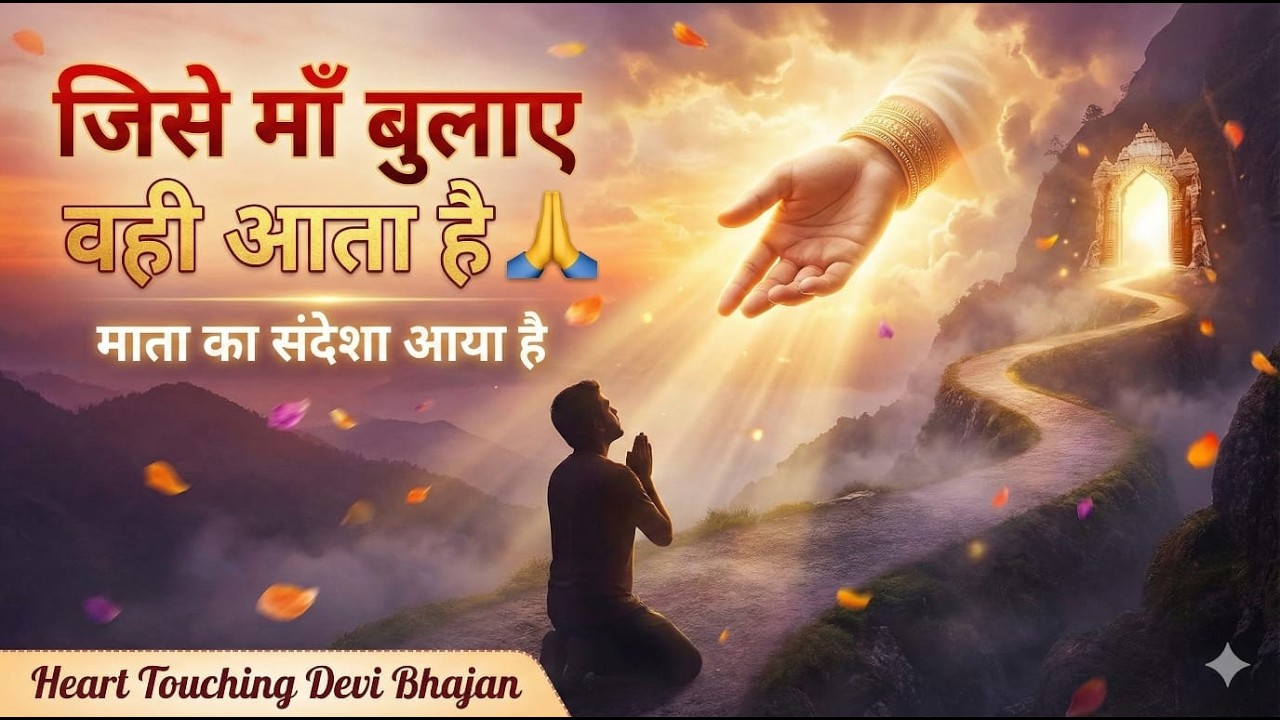 जिसे माँ बुलाए वही आता है 🙏 | माता का संदेशा आया है | Heart Touching Devi Bhajan