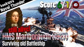 [War Thunder Naval] Surviving old BB | HMS Marlborough (1927)：Iron Duke Class Battleship | 2K QHD